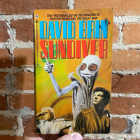Sundiver - David Brin - 1981  Bantam Books Paperback - Jim Burns Cover