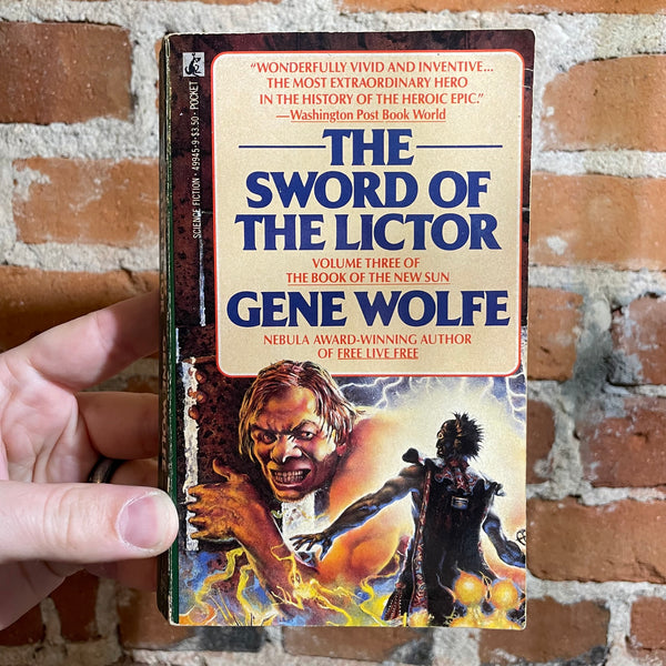 The Sword of the Lictor - Gene Wolfe - 1986 Pocket Books Paperback - Don Maitz Cover