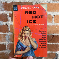 Red Hot Ice - Frank Kane - 1955 Dell Books Paperback - Victor Kalin Cover