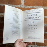 The Garden of Eden - Ernest Hemingway - 1987 Scribner Paperback - Annotated
