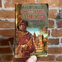 The Name of the Rose - Umberto Eco - Gold Cover 1984 First Warner Press Paperback