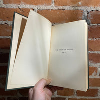 The Origin of Species - Charles Darwin - 1915 Vol. 1 vintage hardback