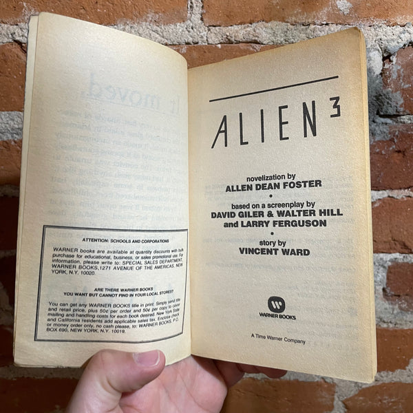 Alien 3 - Alan Dean Foster - First Printing 1982 - Paperback