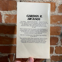 None But Man - Gordon R. Dickson - 1977 1st Daw Books Paperback - Richard Hescox Cover