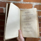 Moses and the Philosophers - S.A. Hodgman M.J.C. 1884 Vintage Hardback