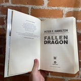 Fallen Dragon - Peter F. Hamilton - 2002 1st Warner Books Hardback