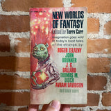 New Worlds of Fantasy - Edited by Terry Carr - 1967 Ace Books Paperback - Frank Kelly Freas Cover