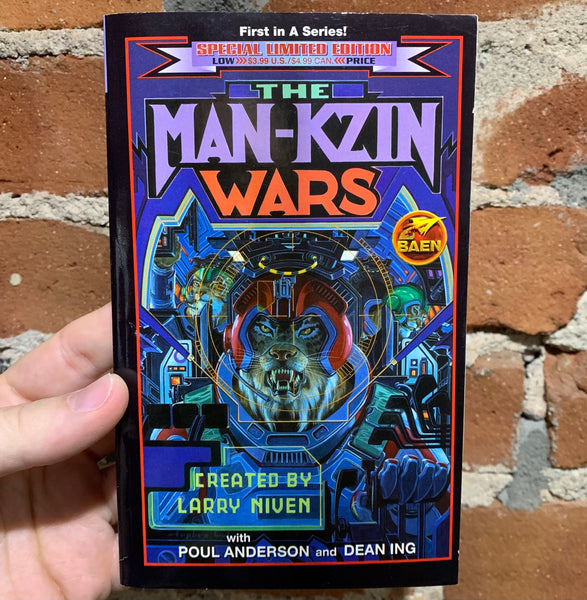 The Man-Kzin Wars - Larry Niven - 1988 Baen Books - Stephen Hickman Cover