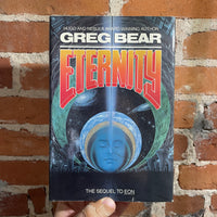 Eternity - Greg Bear - 1988 BCE Warner Books Hardback - Ron Miller Cover