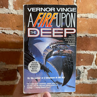 A Fire Upon the Deep - Vernor Vinge - 1993 Tor Paperback - Boris Vallejo Cover