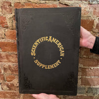Scientific American Supplement Vol. XL July- December 1895 Munn & Co leatherbound  vintage HB