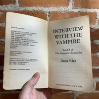 Interview with the Vampire - Anne Rice - The Vampire Chronicles #1 - Ballantine Books Paperback