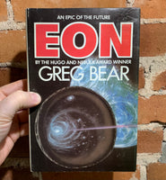 Eon - Greg Bear - 1985 Blue Jay Books Hardcover - Ron Miller Cover