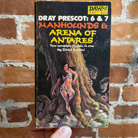 Manhounds & Arena of Antares - Alan Burt Akers - Illustrated 1981 Daw Books Paperback
