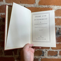 Crime and Punishment - Fyodor Dostoyevsky 1942 Walter J. Black Hardback 2 Volume with Slipcase