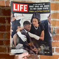 Life Magazine June 28 1963: Medgar Evers Widow Cover - A Martyr - and the Negro Press On - Vintage