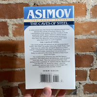 The Caves of Steel - Isaac Asimov - 1991 Bantam Books Paperback - Stephen Youll Cover