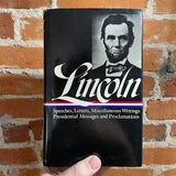 Lincoln - Speeches, Letters, Miscellaneous Writings Presidential Messages and Proclamations - 1989 Library of America Hardback