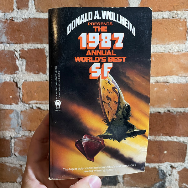The 1987 Annual World’s Best SF - Edited by Donald A. Wollheim - Daw Books Paperback