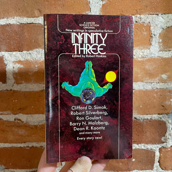 Infinity Three - Edited by Robert Hoskins - 1971 Lancer Books Paperback - Dean R. Koontz & Gene Wolfe