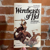 Werebeasts of Hel - Asa Drake - 1986 1st Questar Books Paperback - Boris Vallejo Cover