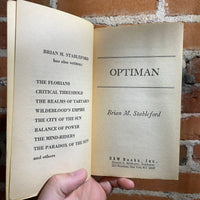 Optiman - Brian M. Stableford - 1980 Daw Paperback - Michael Mariano Cover