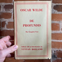 Oscar Wilde De Profundis - The Complete Text - Vyvyan - Philosophical Library hardback