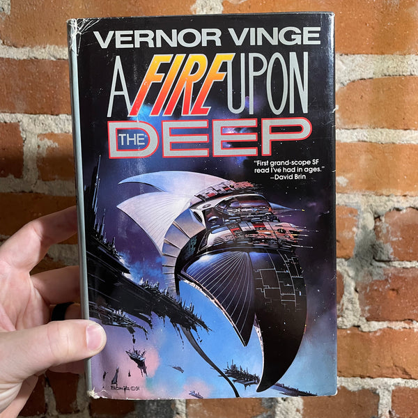 A Fire Upon The Deep - Vernor Vinge 1992, 1st Edition