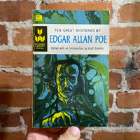 Ten Great Mysteries - Edgar Allan Poe - 1965 8th Printing - Irv Docktor Illustrations - Scholastic Library Edition