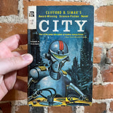 City - Clifford D. Simak - 1952 Ace Books Paperback - Ed Valigursky Cover