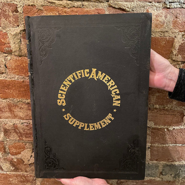 Scientific American Supplement Vol. XL July- December 1895 Munn & Co leatherbound  vintage HB