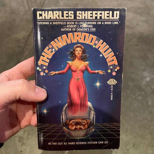 The Nimrod Hunt - Charles Sheffield - Melo Cover 1986 Baen Paperback