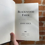 Blackwood Farm - Anne Rice - The Vampire Chronicles #9 -  First Edition Hardcover