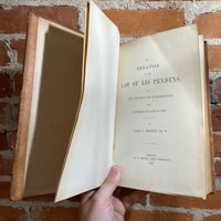 A Treatise on the Law Of Lis Pendens - James D. Black John Bennett - 1887 Hardback