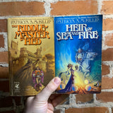 The Riddle Master of Hed / Heir of Sea and Fire - Patricia A. McKillip Paperback Editions - Darrell K. Sweet Cover