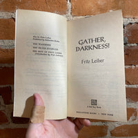 Gather, Darkness! - Fritz Leiber - 1975 Del Rey Paperback - Darrell K. Sweet Cover