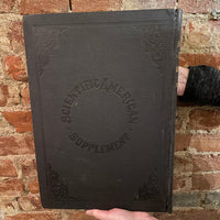 Scientific American Supplement Vol. XL July- December 1895 Munn & Co leatherbound  vintage HB