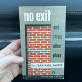 No Exit and Three Other Plays - Jean-Paul Sartre - Jean Carlu Cover - 1949 Vintage Paperback