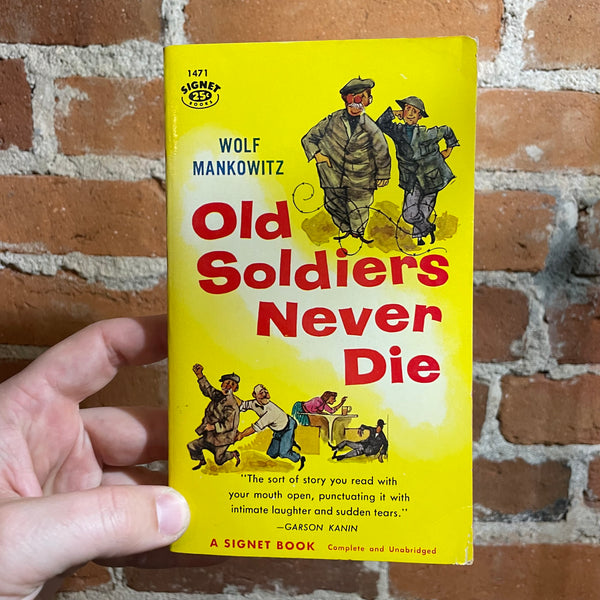 Old Soldiers Never Die - Wolf Mankowitz - 1958 1st Printing Signet Paperback