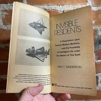 Invisible Residents: The Reality of Underwater UFOs - Ivan T. Sanderson - 1973 Avon Books Paperback