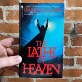 The Lathe of Heaven - Ursula K. Le Guin blue 1973 11th printing Avon paperback PBS Cover