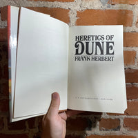 Heretics of Dune - Frank Herbert 1984 2nd Impression GP Putnam Sons Hardback - Abe Echevarria Cover