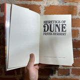 Heretics of Dune - Frank Herbert 1984 2nd Impression GP Putnam Sons Hardback - Abe Echevarria Cover