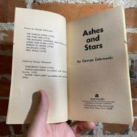 Ashes & Stars - George Zebrowski - 1977 Ace Books Paperback - Bob Pepper Cover